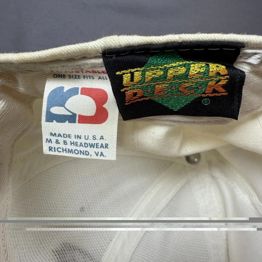 Vintage Upper Deck Trading Cards Snapback White Hat Cap Heroes of Baseball